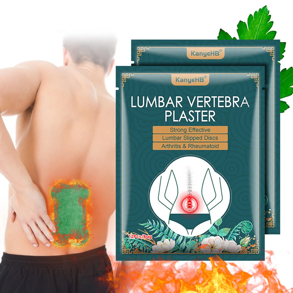 Paste Lumbar Vertebra Patch Self-heating Paste 1 Pack Moxa Stick Moxibustion Running Yoga