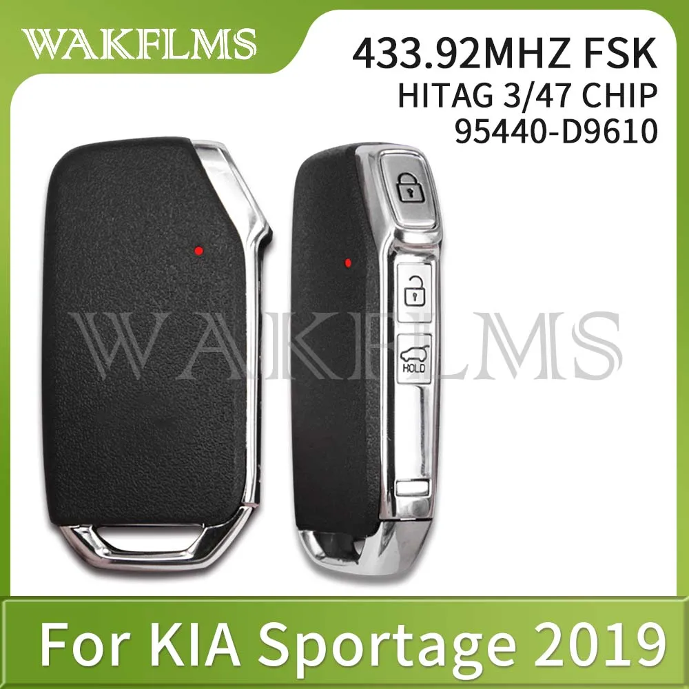 Car Remote Key 95440-D9610 For KIA Sportage 433MHz ID47 Passive Proximity Keyless Entry Go Smart Car Remote Car Key