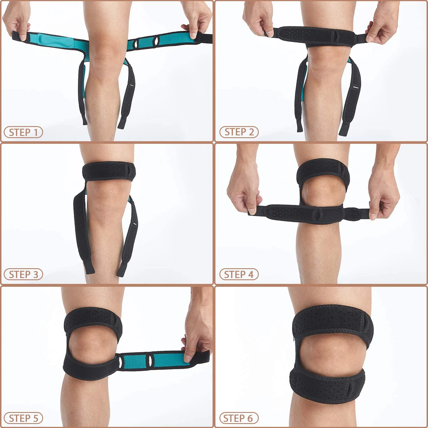 Patella Knee Strap Adjustable Knee Brace Support for Men Women Joint Pain Relief Patella Stabilizer Running Riding Hiking knee support