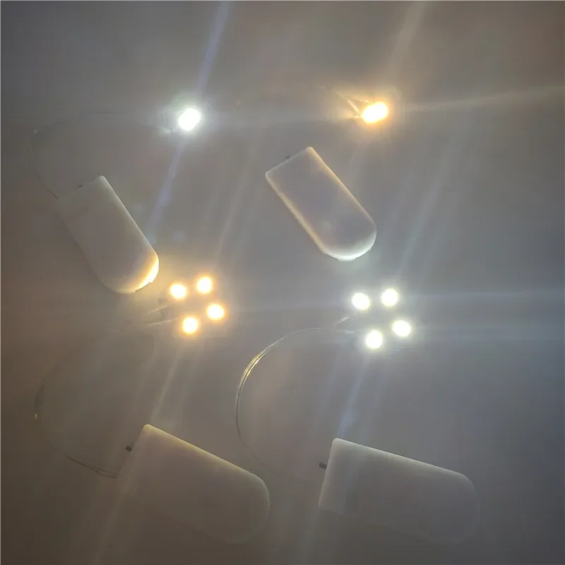 Mini DIY Small Bulb Handmade Luminous Button Lamp Beads Color Flashing LED Electronic Light 2