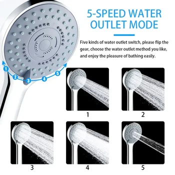 5-Mode Handheld SPA Shower Head 1
