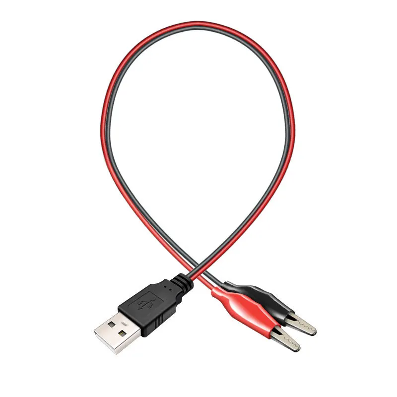 USB Test Leads 5v DC USB to Test Clip