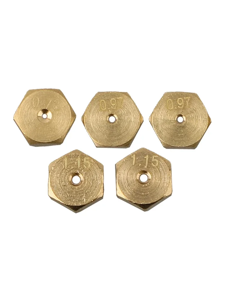 Thread -LPG Cooker Stove Gas Jet Water Heater Nozzle Jet Cooking Burner Hob Calor Propane Injectors Conversion Kit 5PCS