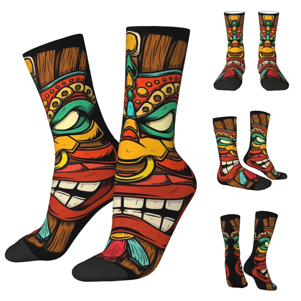 3D printing cosy Unisex Socks,Hiking Trader Sam's Tiki Bar Trader Sams Interesting Four Seasons Socks