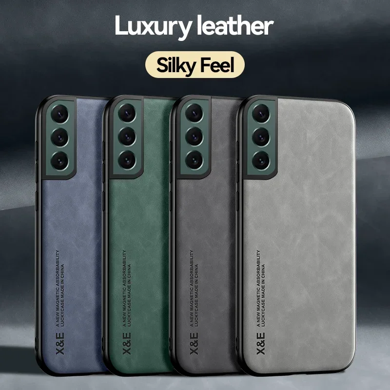 Custodia Magnetica In Pelle Di Pecora Per Samsung Galaxy S21 S21 Ultra S21 S10 4G S23 Fe 21 Fe S20 Fe 2022 Supporto Per Auto Cover