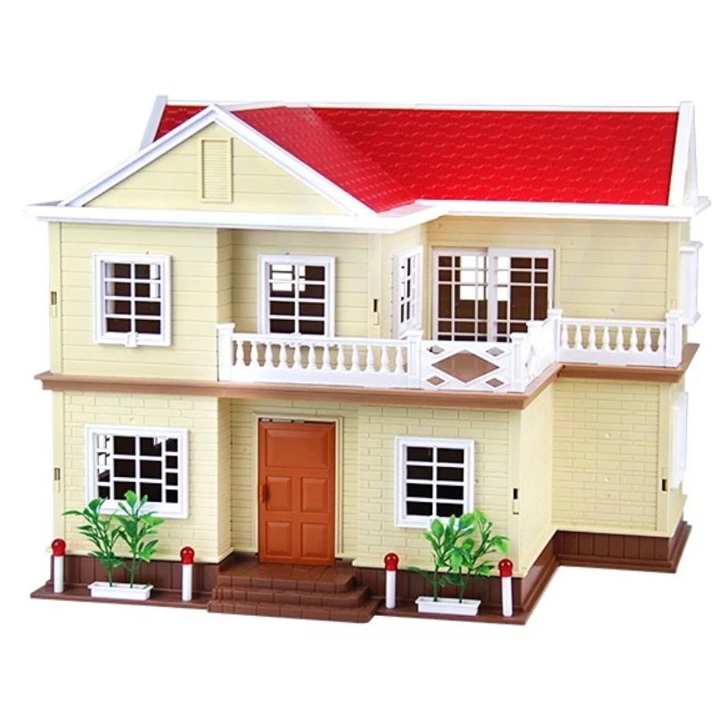 

Light Big House Play House Toy Villa Doll Room Children Girl's Birthday Gift