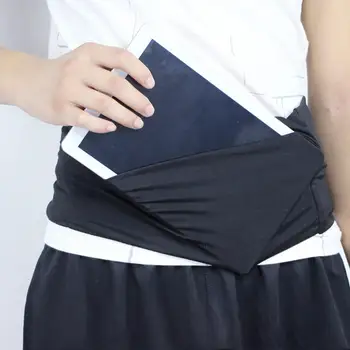 Invisible Running Waist Bag Professional Elastic 3 Pocket Yoga Belt Bag Adjustable Large Capacity Mobile Phone Holder Unisex