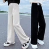 Girls Wide Leg Pants New Spring and Autumn Trendy Children's Corduroy Casual Straight Leg Pants Girls Trend Slimming Long Pants 1