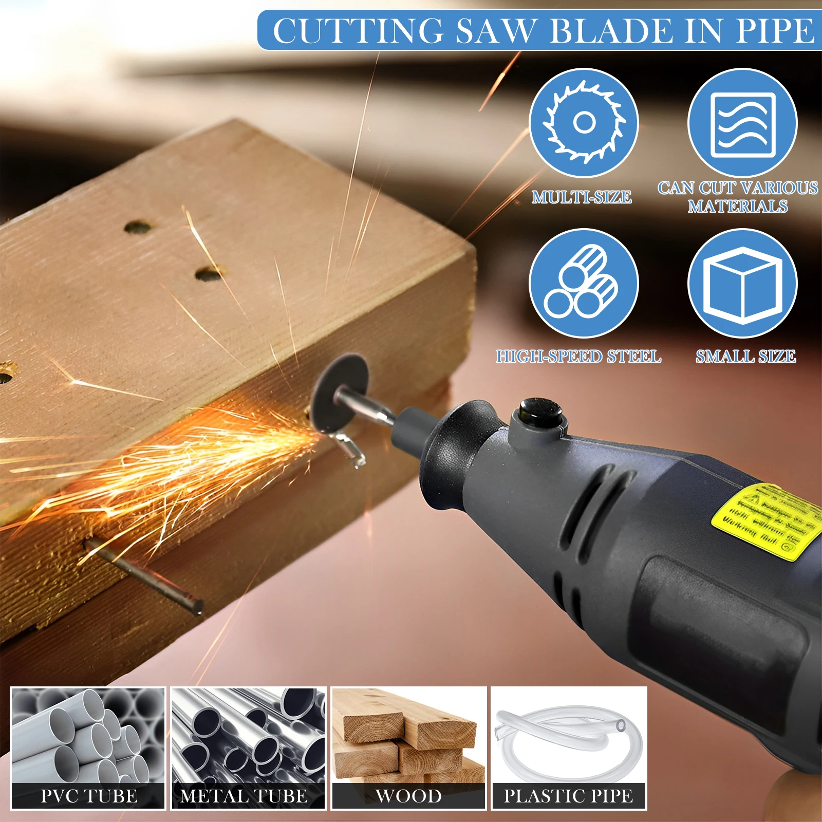 32/44mm Mini Circular Saw Blade ABS PVC Pipe Cutting Disc High Speed Steel Inside Pipe Cutter Blade Plumbing Repairing Tools