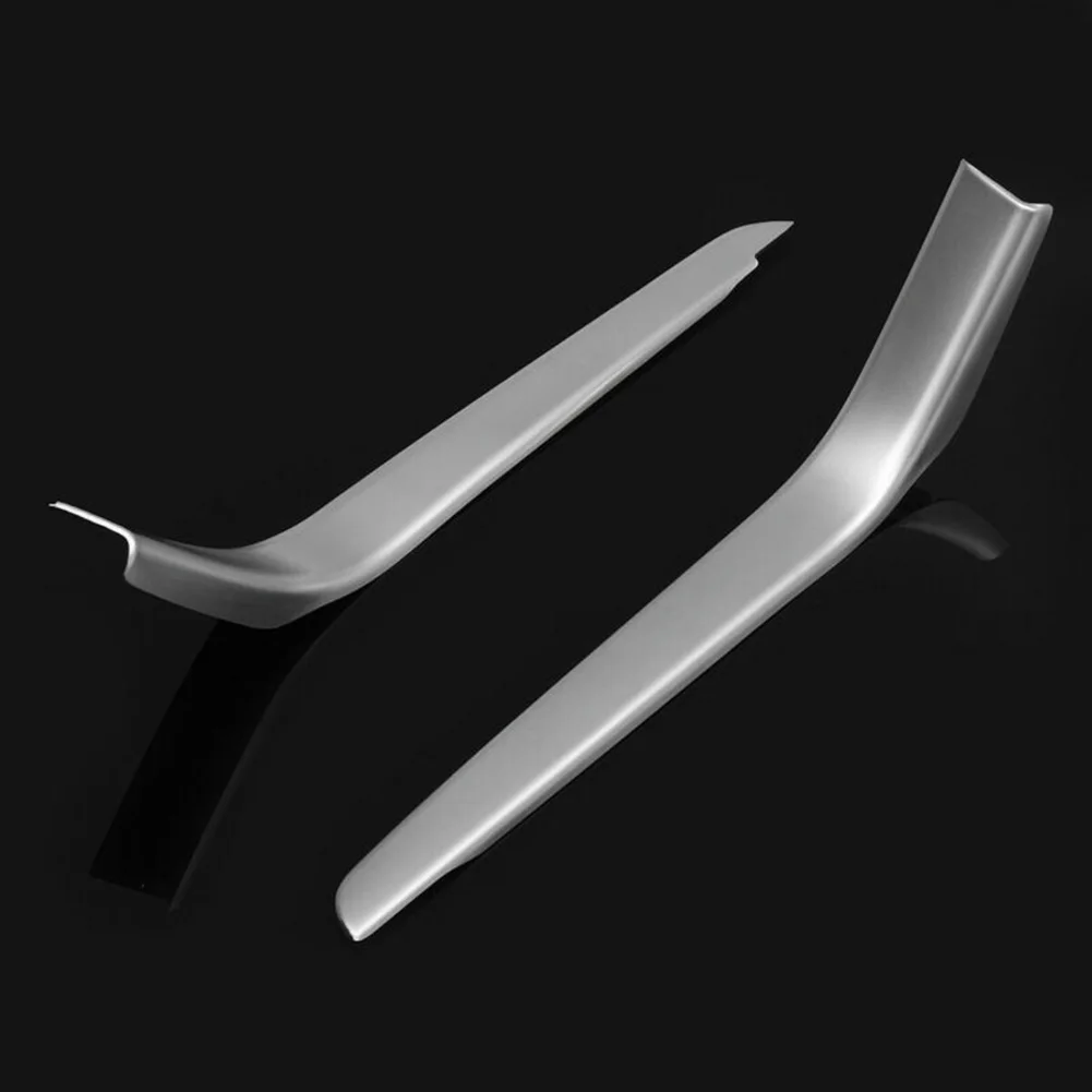 

1 Pair Cup Holder Cover Trims Chrome Silver Car Center Quality ABS Inner Accessory For Benz GLE GLS ML GL Class W166 13-19