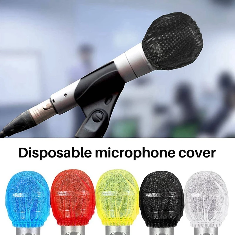 2000Pcs Disposable Microphone Cover,Handheld Microphone Windscreen For KTV Recording Studio Karaoke(Mixed Colors)