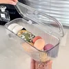 1pc Acrylic Makeup Organizer with Lid - Dustproof Cosmetic Storage Box for Brushes Portable Beauty Sponges & Powder Puffs 4