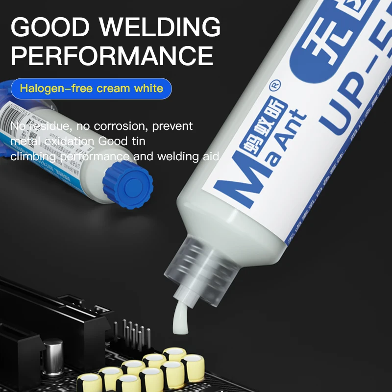 MaAnt UP-559 BGA PCB 플럭스 페이스트 무세척 솔더 SMD 솔더링 페이스트 플럭스 그리스 플럭스 저잔류 부식 없음 용접 더 좋음