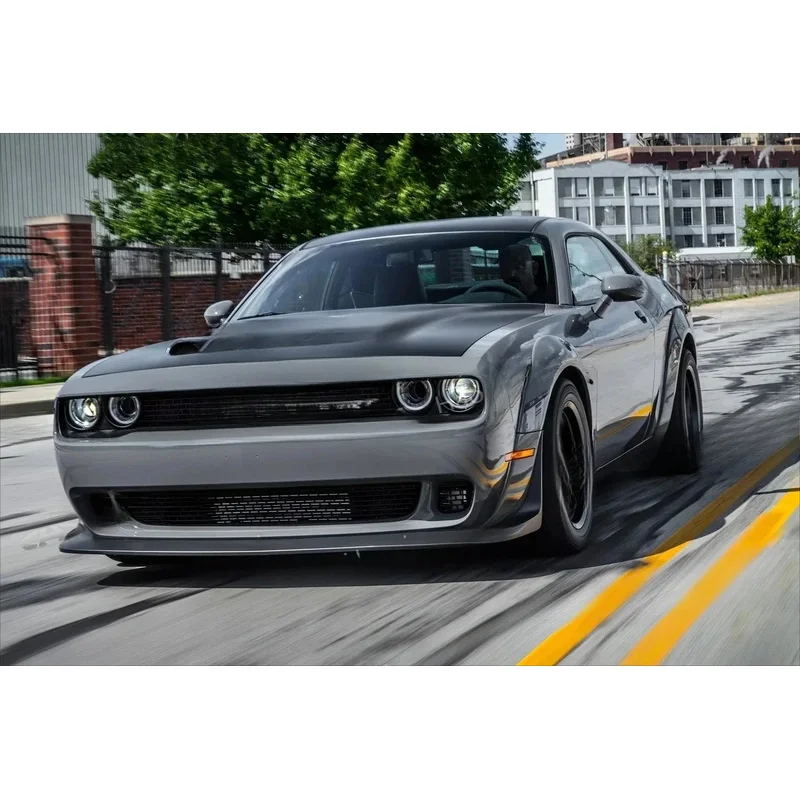 Kit Carrozzeria per Challenger 2015-2022, Accessori Auto, Copertura Paraurti Anteriore con Parafanghi Larghi, Stile Demon - immagine 3