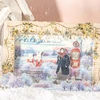 200cm/roll PET Tape Snowy Mountains in Winter Forest Landscaping for Hand Account background collage material DIY Decoration 5