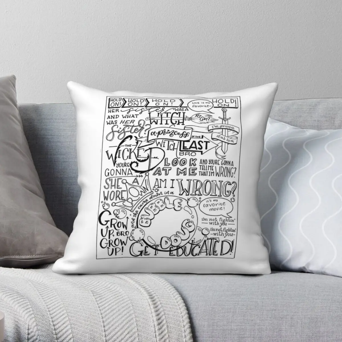 

The Wicked Witch Of The East Square Pillowcase Polyester Linen Velvet Printed Zip Decorative Pillow Case Bed Cushion Cover