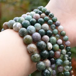 Natural Stone Beads Assortment for Jewelry Making and DIY Creations (Indian Agates Beads)