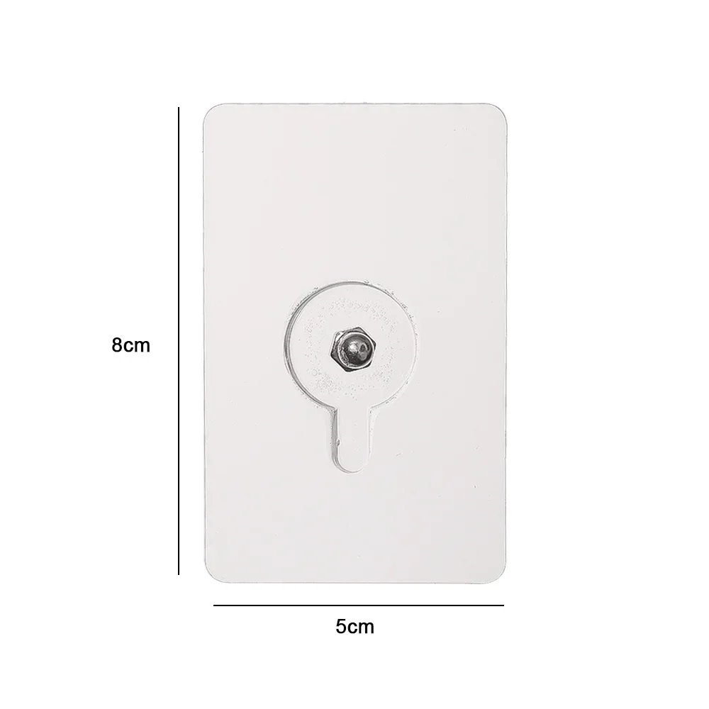 Adhesive Wall Hooks Screw Sticker Photo Frame Picture Clock Hanging Nail Holders Traceless Punch-Free Kitchen Bathroom Hook