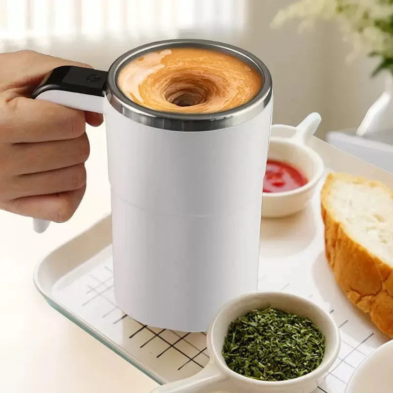 Portable USB Milk Frother, 304 Stainless Steel Handheld Foam Maker for Lattes, Cappuccino, Hot Chocolate, Mocha, Coffee Mixer, F 3