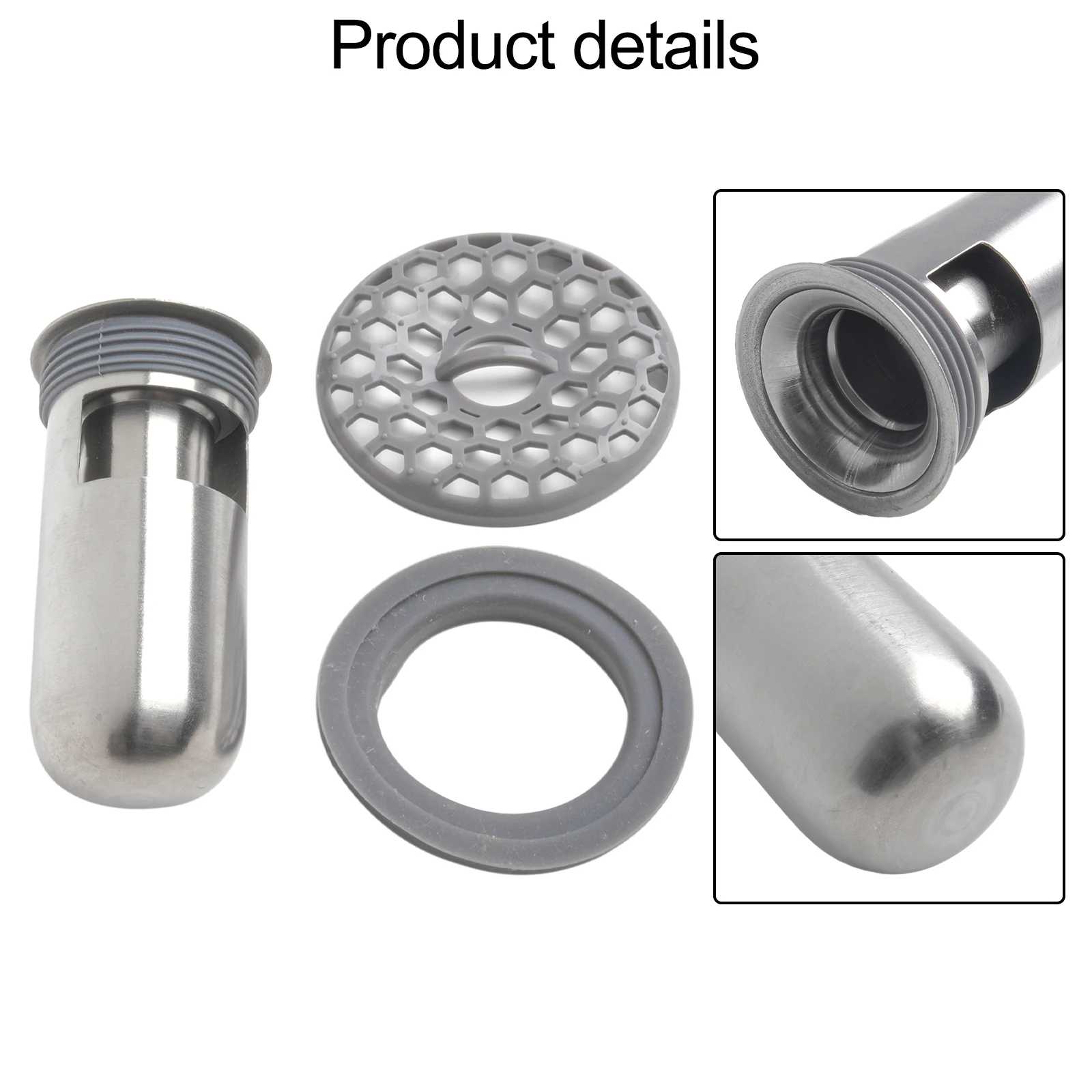 Description Picture 6 of item1pc Shower Floor Drain Backflow Preventer Sewer 304 Stainless Steel For Bathroom Shower Rooms Washing Machines Parts