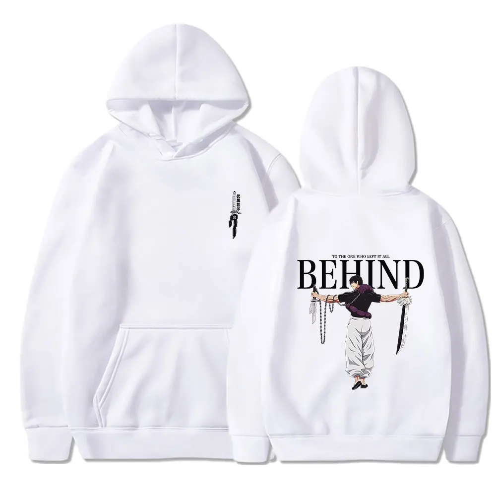 Japanese Anime Jujutsu Kaisen Zip Up Hoodie Print Harajuku Long Sleeves Hooded Sweatshirt Hip Hop Boy Girl Outerwear Coat