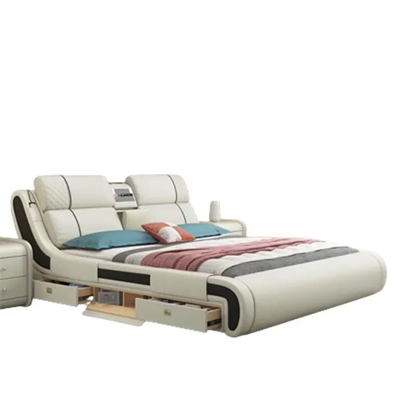 

Детская двуспальная кровать в скандинавском стиле, современные комоды, двуспальная кровать большого размера, мебель для спальни