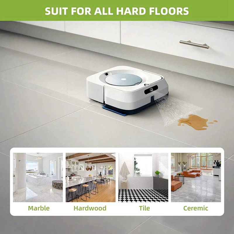 10  ɷ е Irobot Braava Jet M6 Ultimate Robot Mop Washable Microfiber  ǰ ׼ Ŭ е, ̷κ  Ʈ M6 ƼƮ κ ûұ
