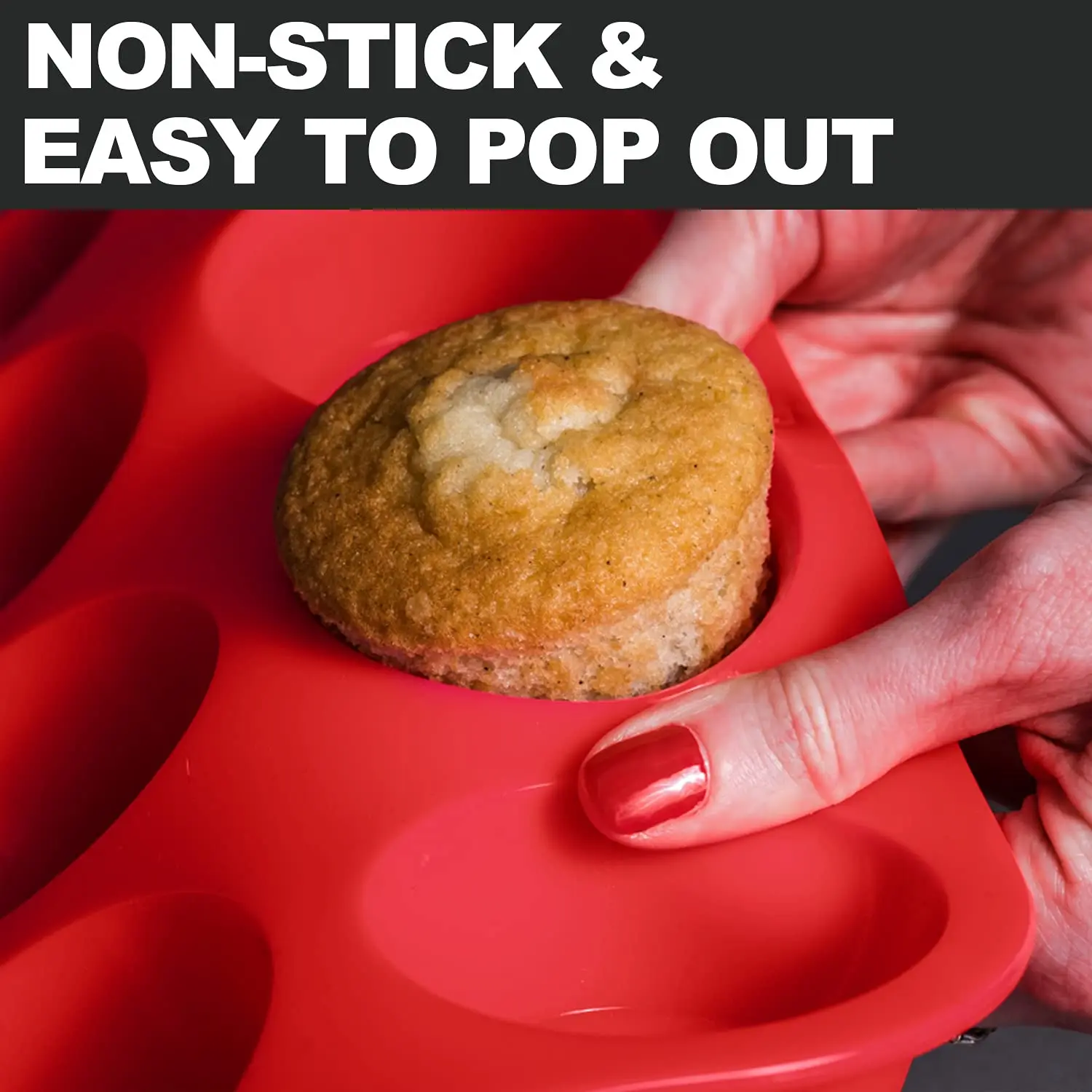 Silicone Muffin Pan 12 Cups Cupcake Tray Non-Stick Silicone Baking Molds For Making Muffin Cakes Cupcake Chocolate Bread Tart