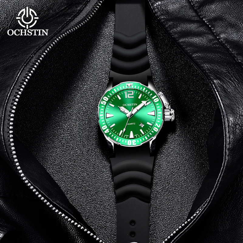 Man Mechanical Pilot Wrist Watches Luxury Self Wind Silica Gel Mechanic Male Clock Auto Date Relogio Masculino Gift for Men
