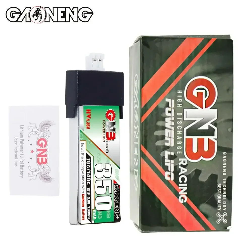 Gazoneng gnb-ドローン用バッテリー,3.8v,350mah,1s,70c,hv