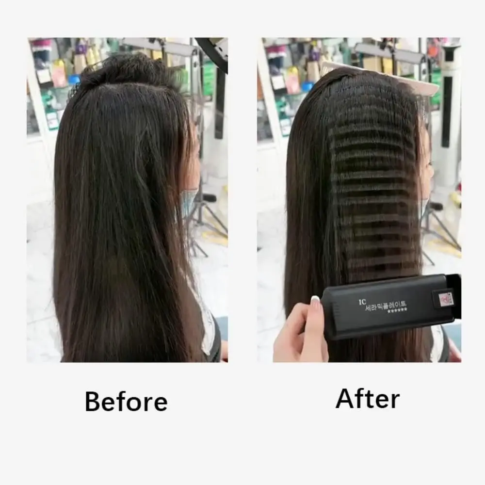 Hair Iron 6 Teeth Hair Corrugated Iron For Volumizing And Fluffy Hairstyles Crimping Iron Anti Static Ceramic Hair Crimping Styling Tool