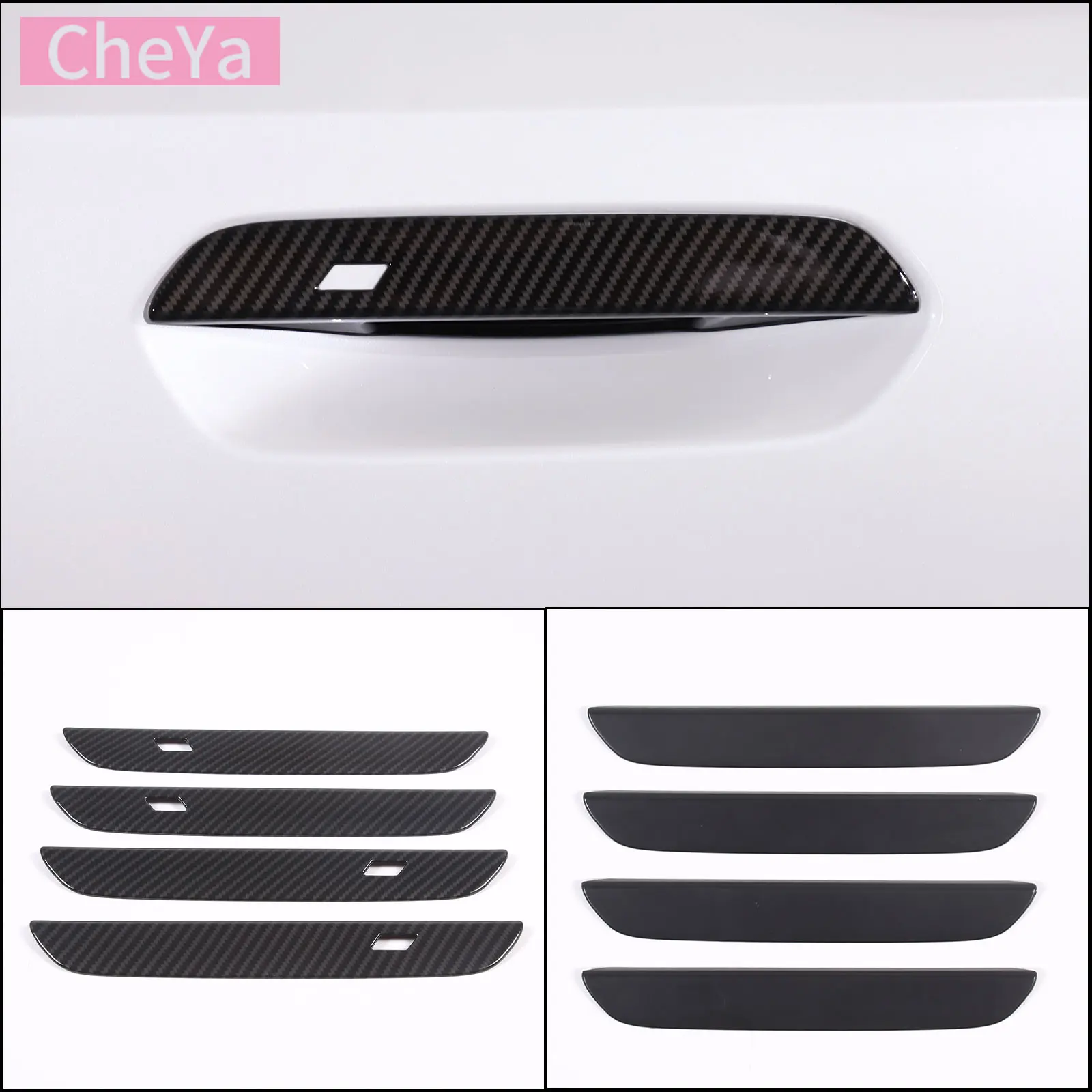 For BMW iX1 X1 M2 G26 G42 G87 U10 U11 Car Exterior Handle Panel Decorative Frame Sticker ABS Exterior Modification Accessories 1