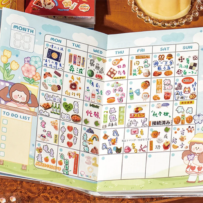 24 قطعة PET خمر النمط الياباني يموت قطع كتاب ملصقا...