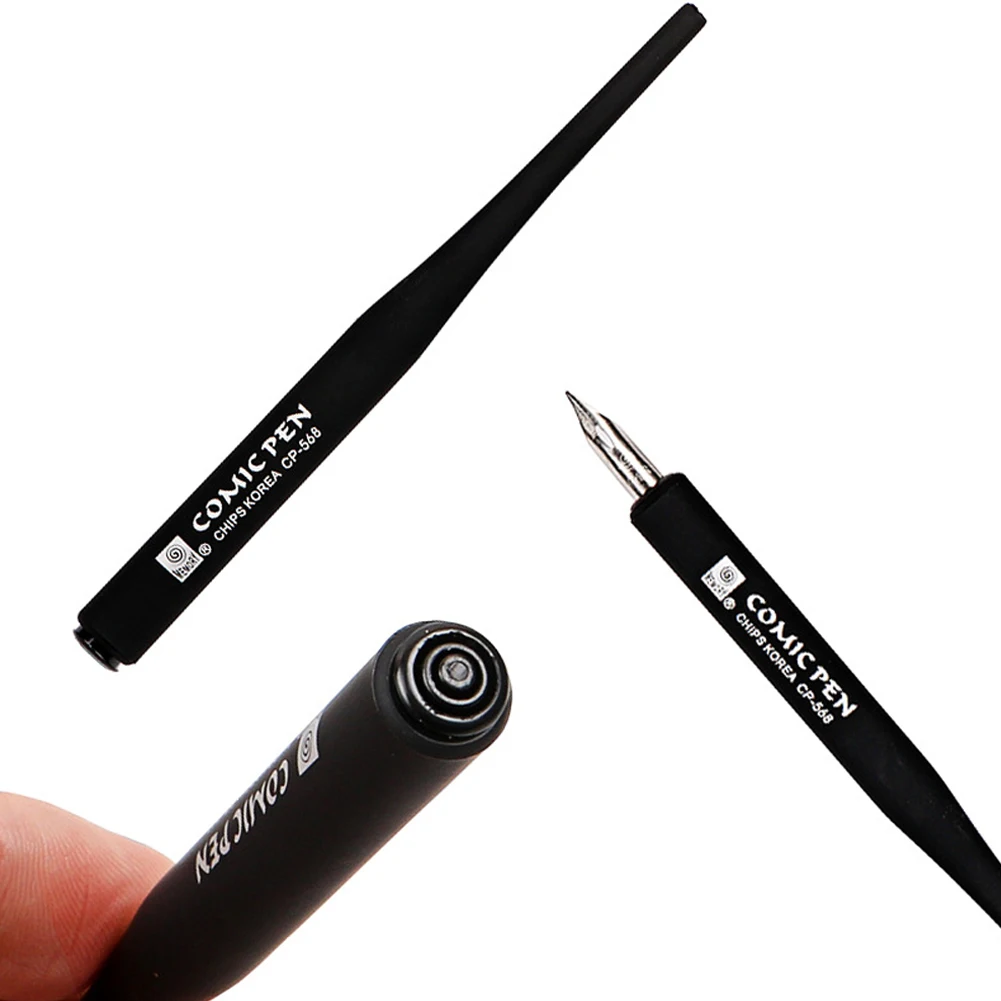 4 Calligraphy Nibs Dip Pen Set for Cartoon Comic Animation Lettering Skeching Art Drawing Pen Mapping Decorative Designs Pens 4