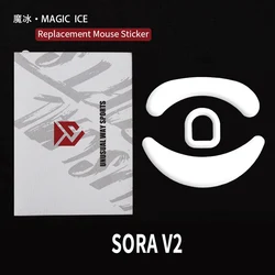 UnusualWaySports PTFE Magic Ice Black Silver Fox Mouse Skates (Sora V2 Mice)