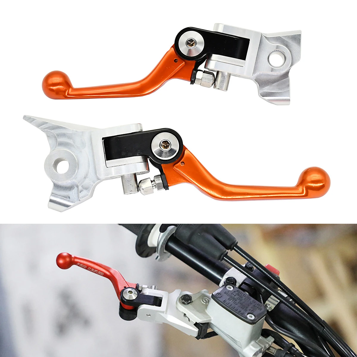 Alu-Schalthebel-Trittplatte Für KTM, Husqvarna, GasGas – CNC-gefräst, Rutschfest, In Orange/Blau, Einfach Montiert