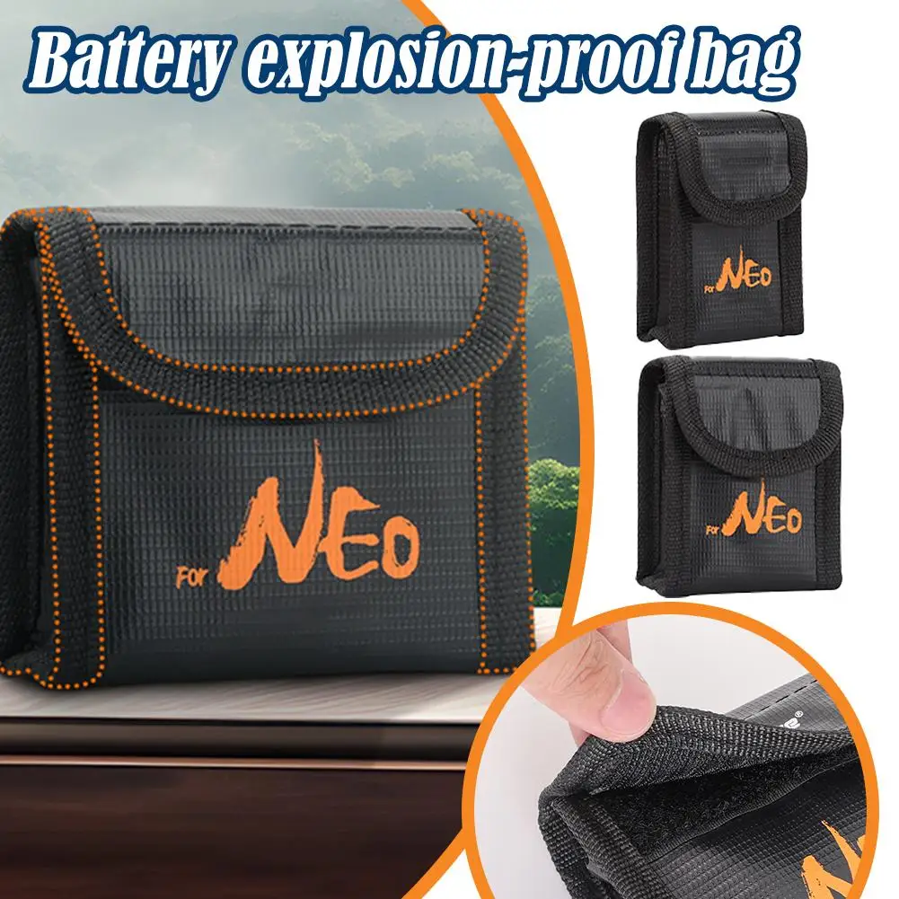 Description Picture 3 of itemDrone Flight Battery Safe Bag For DJI NEO/Mini 3 Pro/Mini 4 Pro Protective Case Lithium Battery Safe Explosion-proof Bag