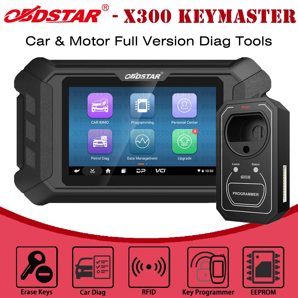 OBDSTAR X300 프로 4 키 마스터 5 풀 오토 프로그래머, 풀 IMMO 시스템, X300 DP 플러스와 동일한 IMMO 기능