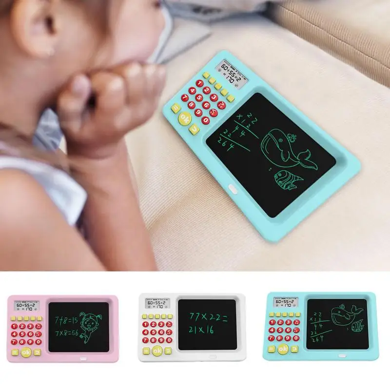 

LCD Writing Table Kids Mathematical Learning Educational Toy With Erase Button Oral Math Drawing Board Educational Toys For