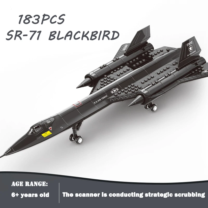 SR-71 Blackbird Puzzle avion reconnaissance, blocs de construction