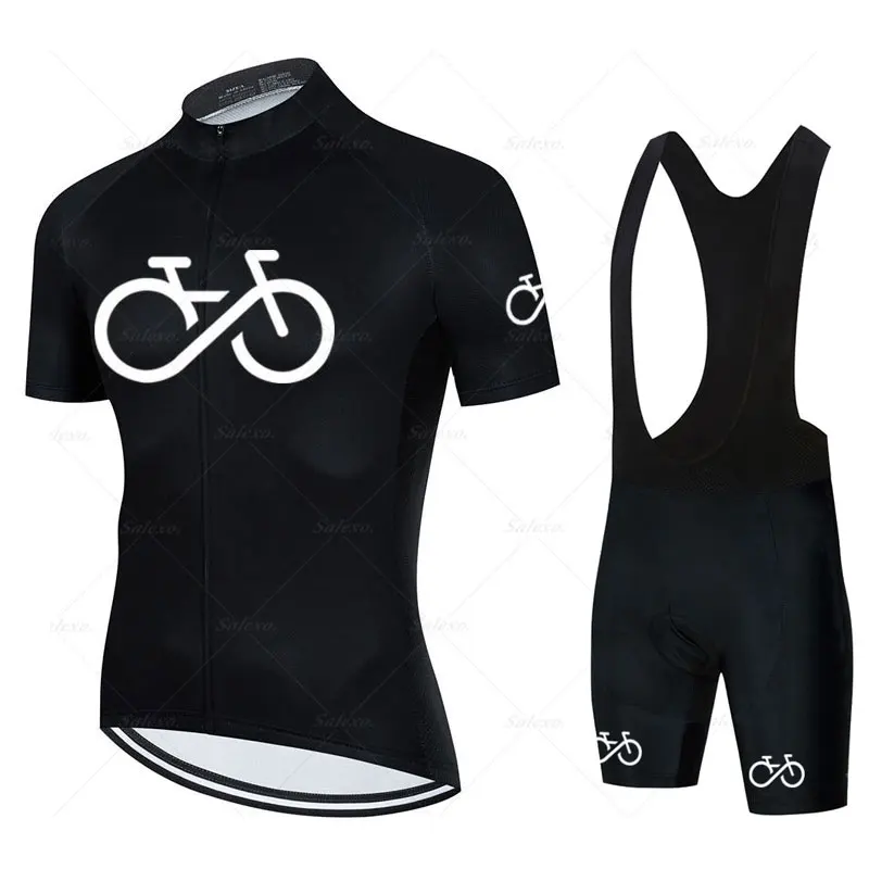 Conjunto de jérsei ciclismo masculino, fato MTB, equipamento preto, novo, Desgaste, roupa de bicicleta, 2023