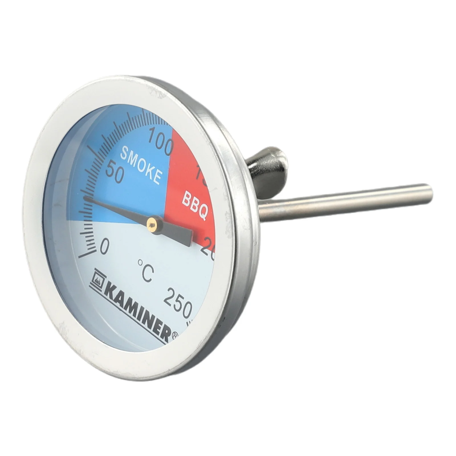 

BBQ Grill Thermometer Stainless Steel Analogue Smoker Gas Grill Smoker Built-In Lid 0°C To 250°C BBQ Tools & Accessories