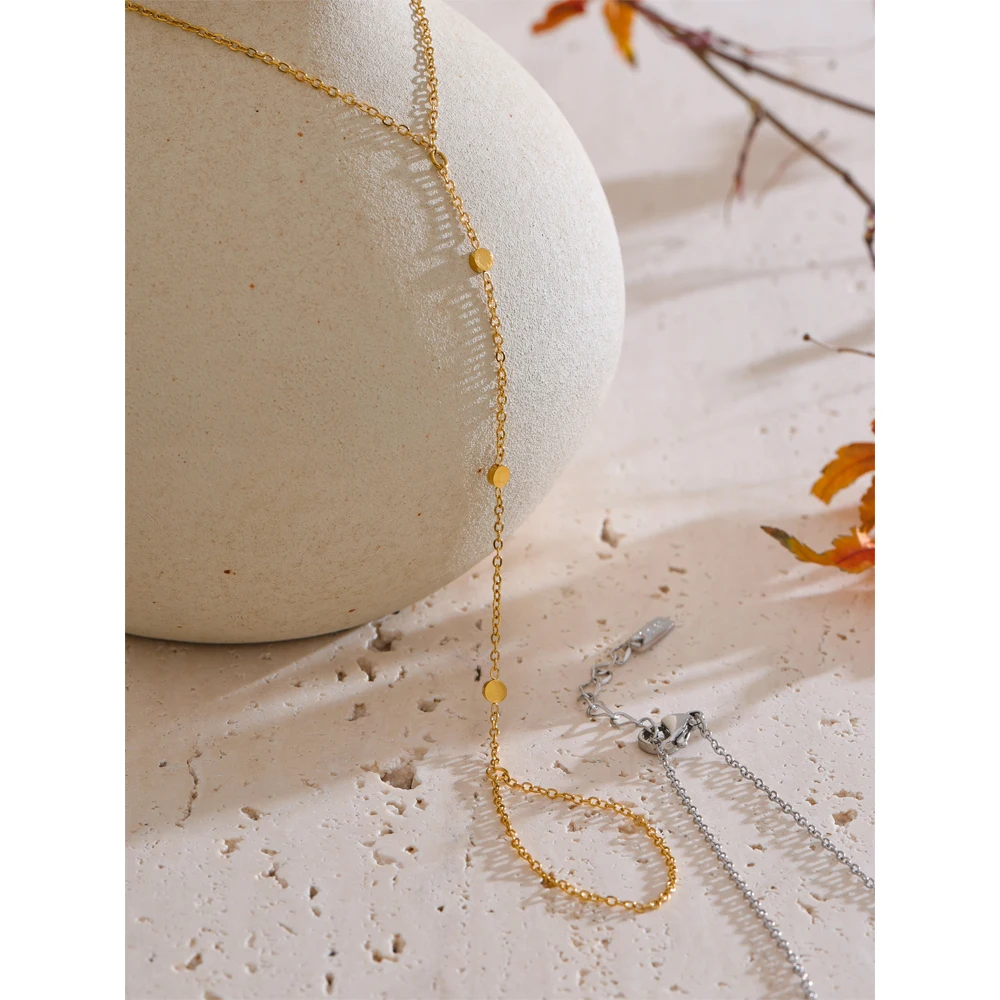 Yhpup Waterproof Minimalist Chain Bracelet for Women Summer