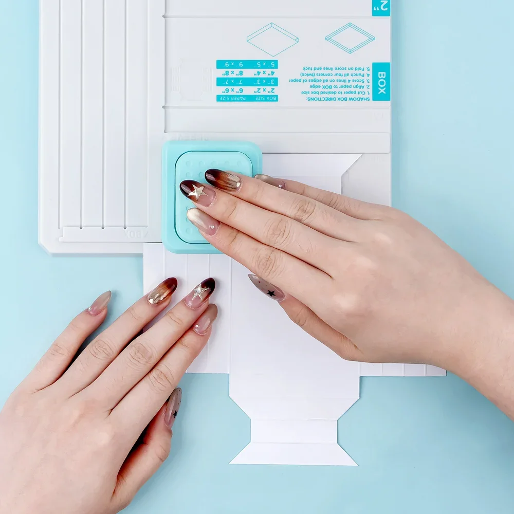 We R Makers Shadow Box Punch Board & Hinge Punch Set | HobbyMaker