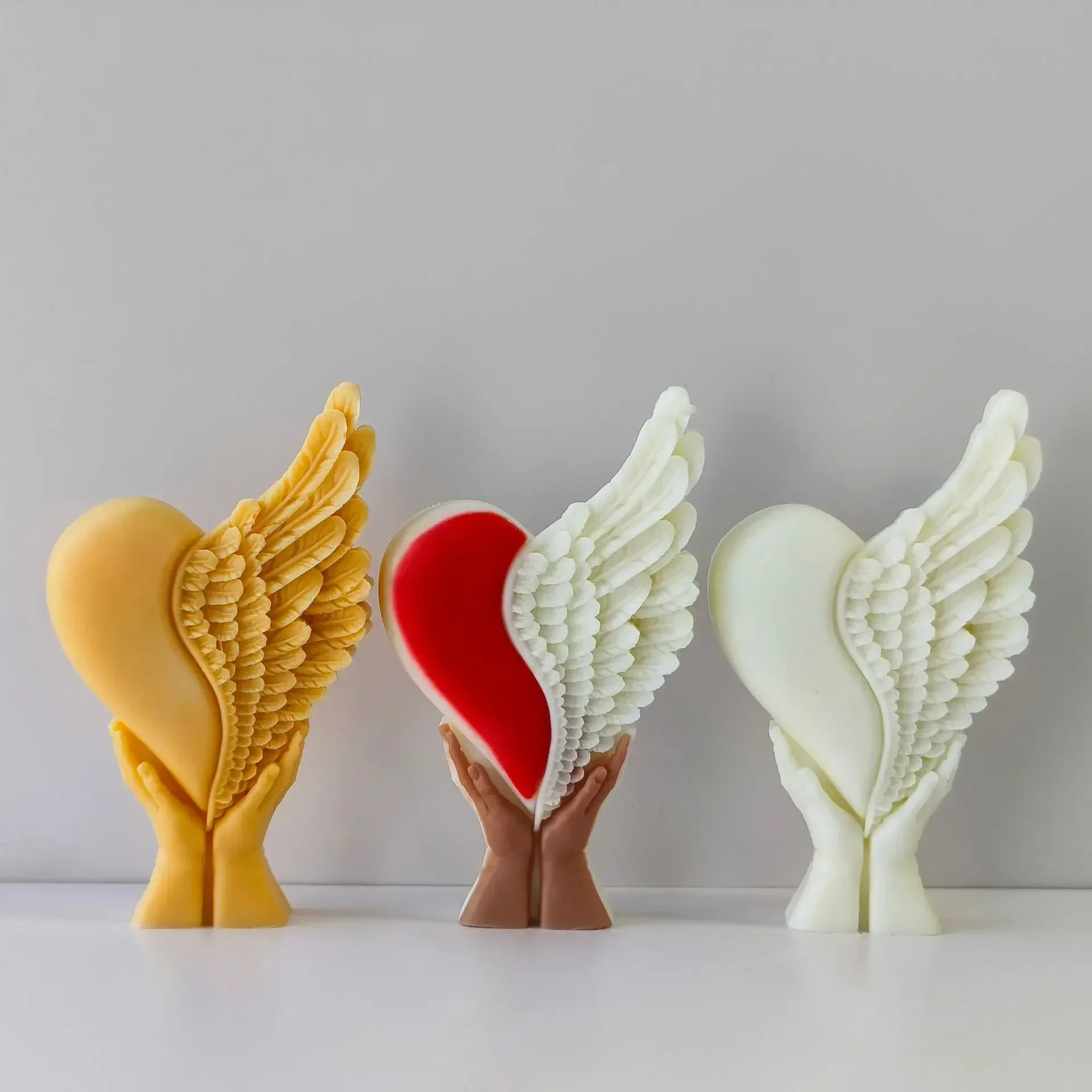 Heart with Wing Silicone Mold for Handmade Gifts and Crafts
