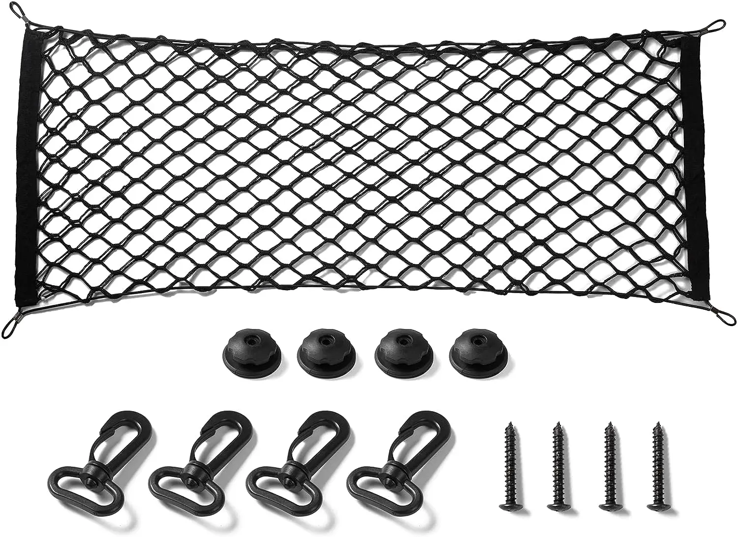 

Грузовая сеть растягивается. Регулируемая эластичная сетка для хранения в багажнике с крючком для BMW SUV внешние аксессуары для автомобиля (43,3x15,8 дюйма)