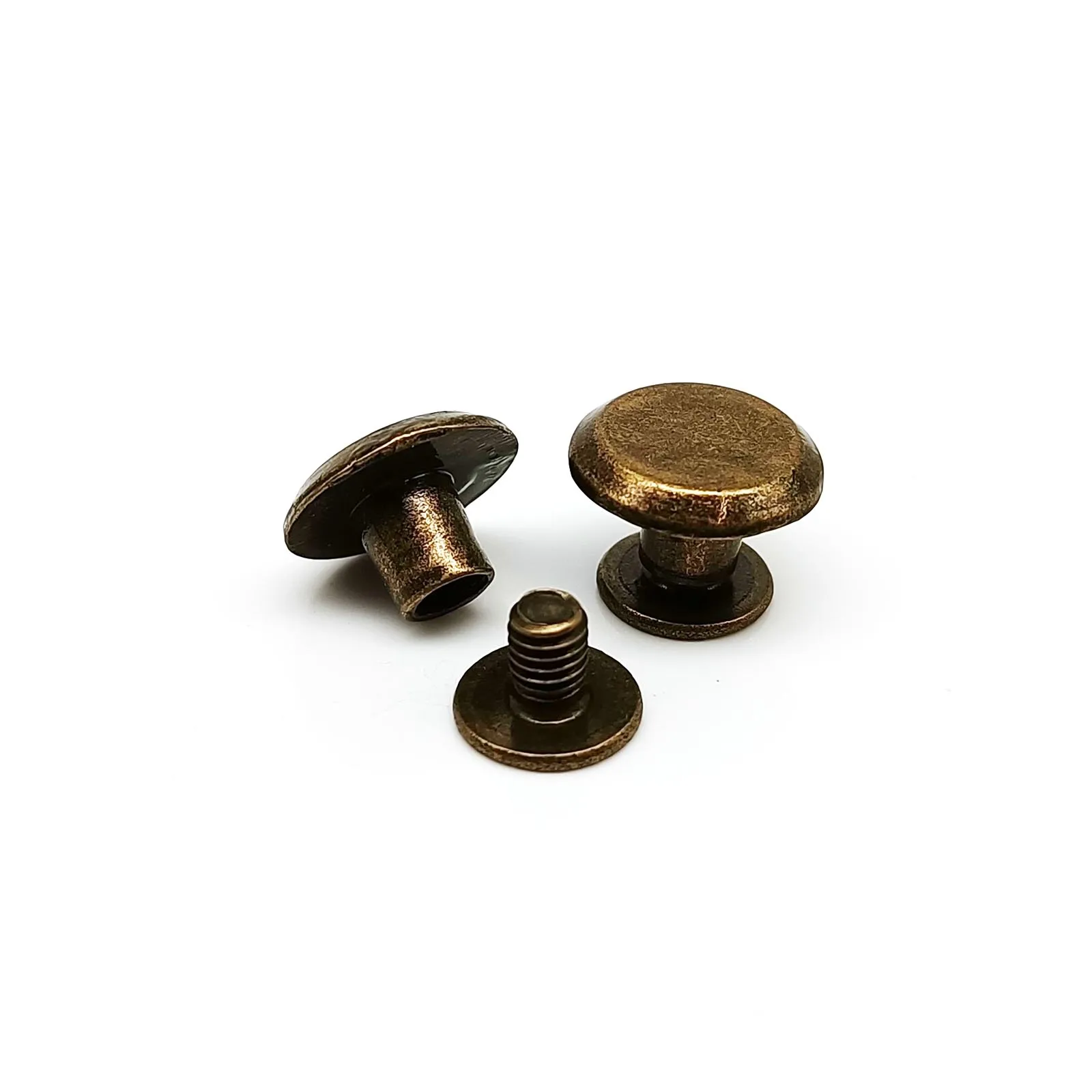 100 Sets Multi-Size Chicago Screw Rivet Kit for Leather Accessories – 4 Color Options