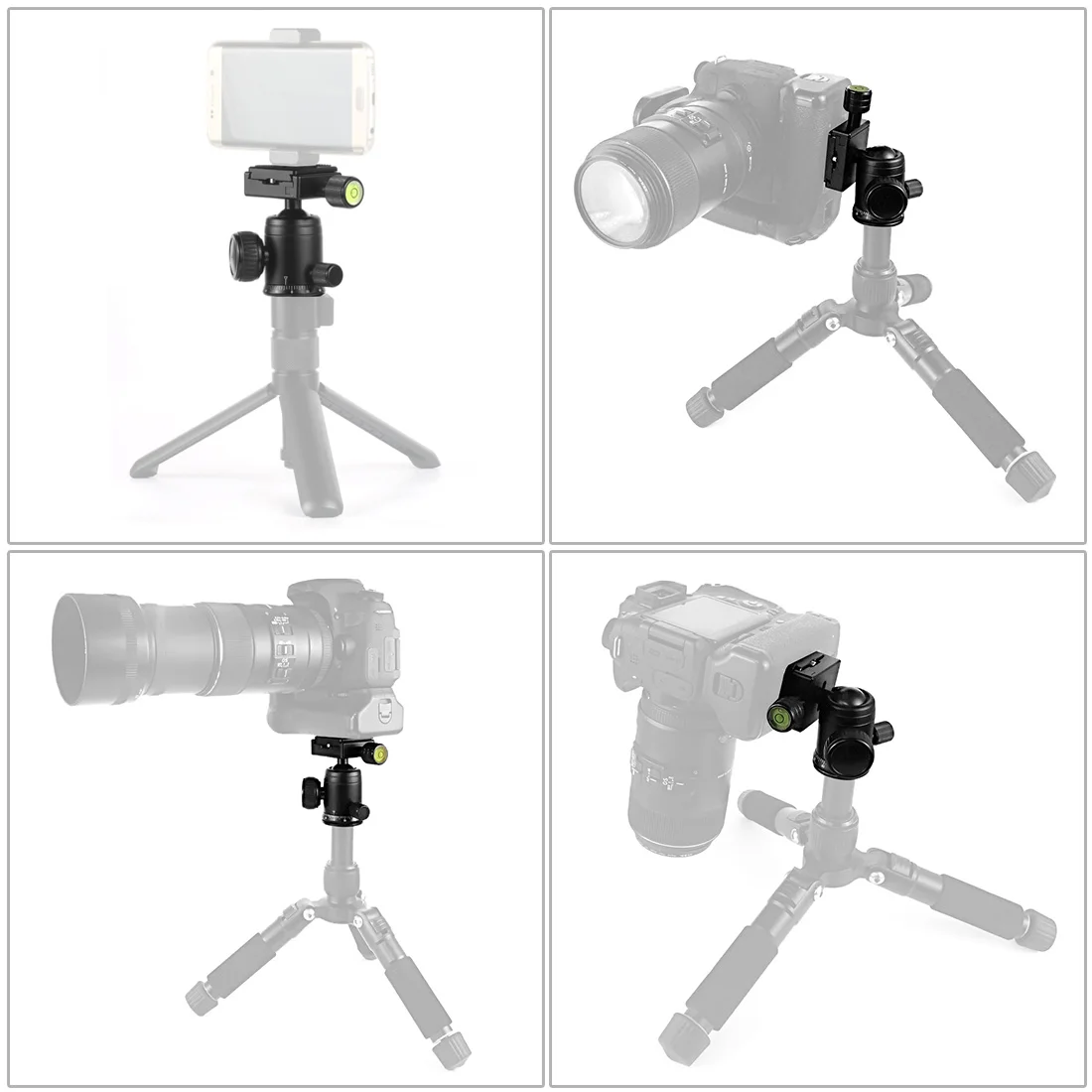 360 Panoramic Tripod Head Camera Phone Video Mini Tilt Pan 1/4 Screw Mount Universal Ballhead for Arca Swiss SLR Monopod Adapter camera adapter tripod ball head camera head adapter camera panoramic head