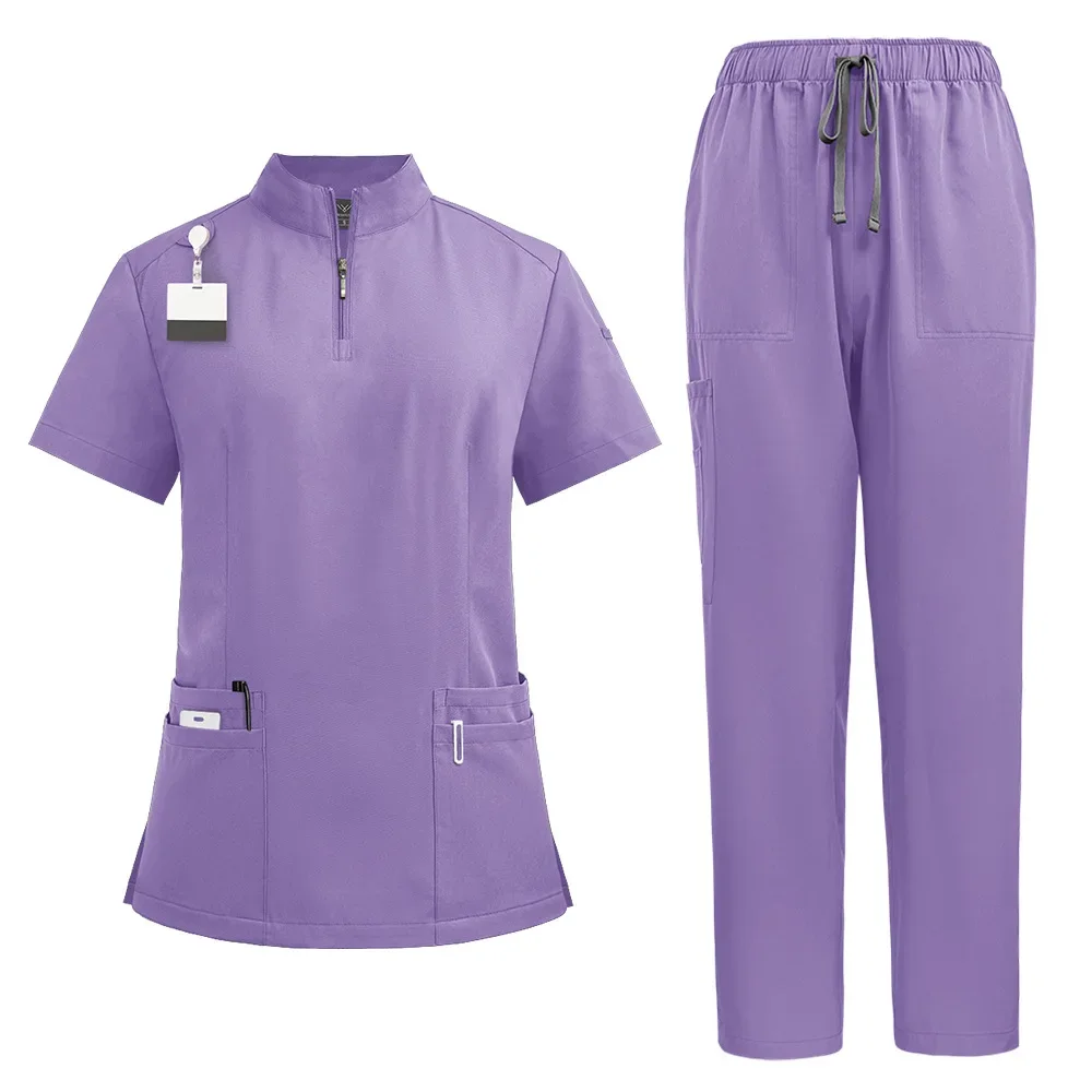 

Medical Women Scrubs Sets Hospital Surgery Gowns Doctors Nurses Accessories Dental Clinic Beauty Salon Spa Lab Workwear Clothes