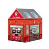 Realistic Patterns Play Tent Spacious Dino Playhouse Tent Set for Kids Indoor Outdoor Firefighter Dinosaur Astronaut for Little 1